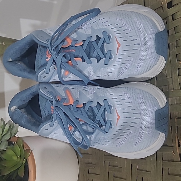 Hoka Women's Blue Gaviota 4 Stability Running Shoes Sneakers Size 9.5 D Wide - Picture 2 of 9